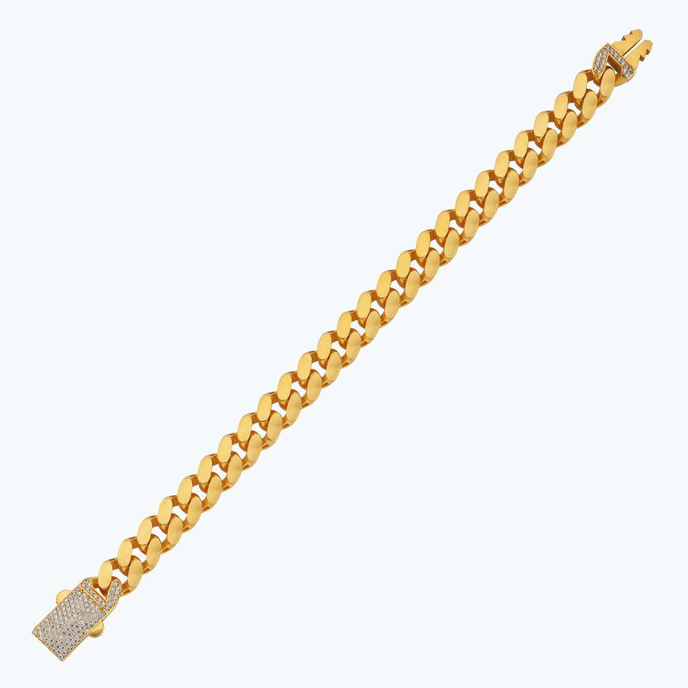 22 Ayar Altın Taşlı Zincir Bileklik