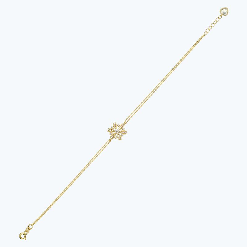 Snowflake Gold Bracelet