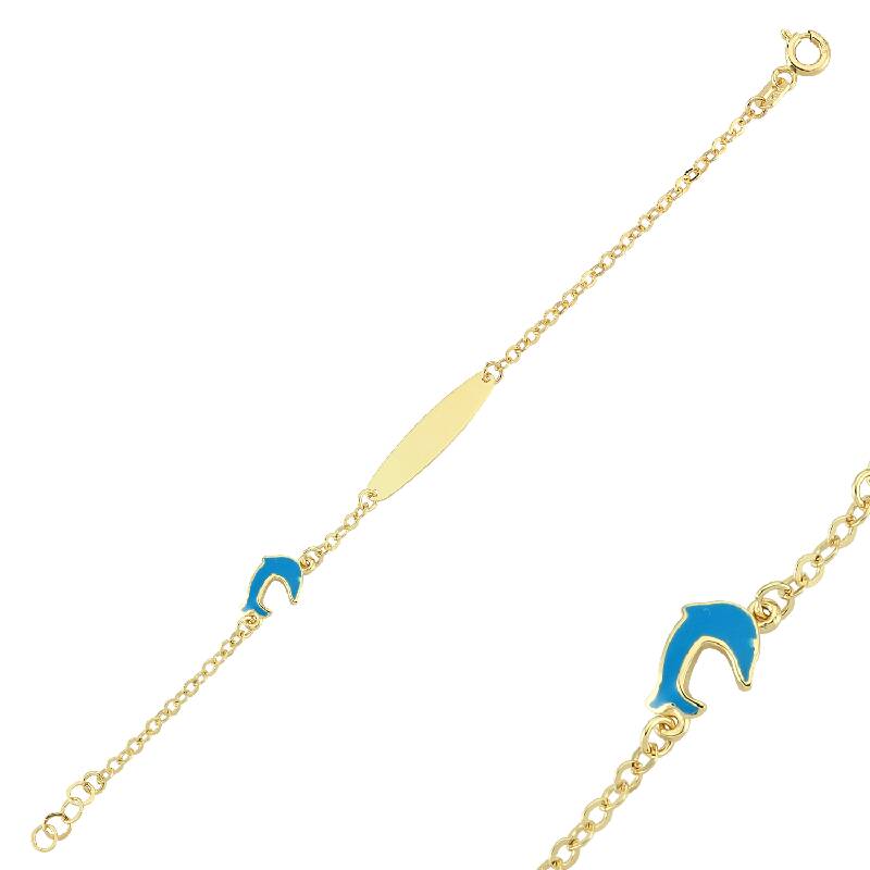  Kids' Dolphin Gold Bracelet