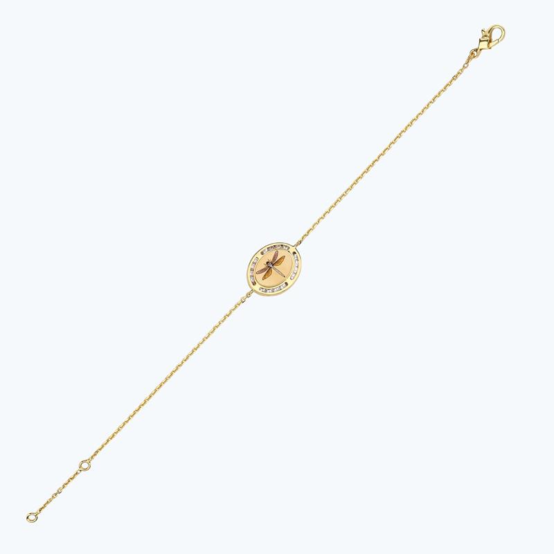 Gold Dragonfly Bracelet