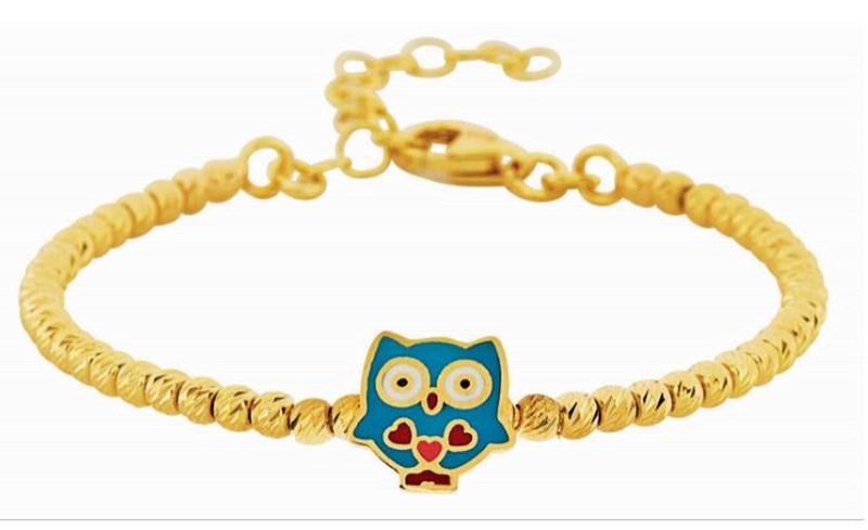 Owl Kid Gold Bracelet