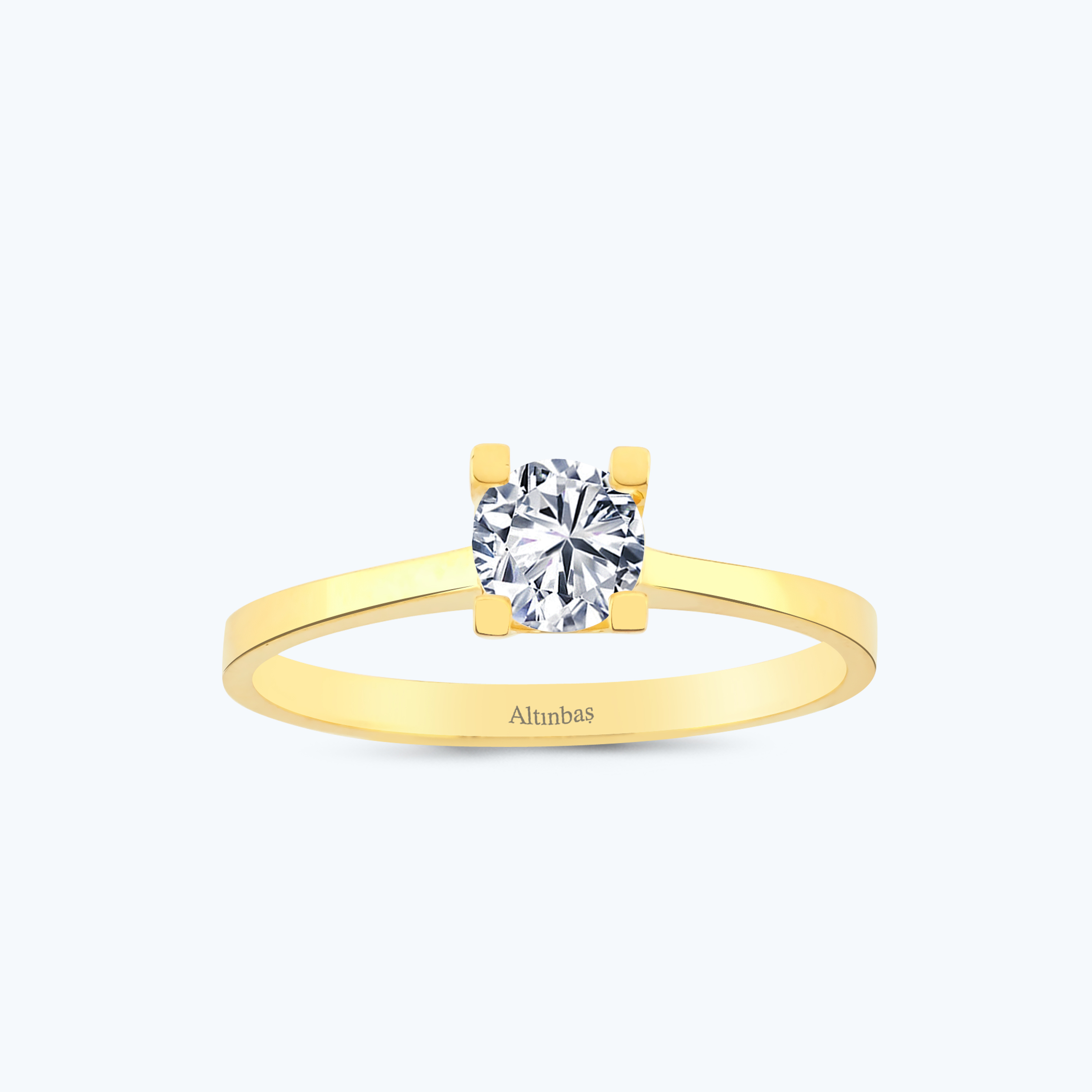 22 Ayar Altın Tektaş Yüzük