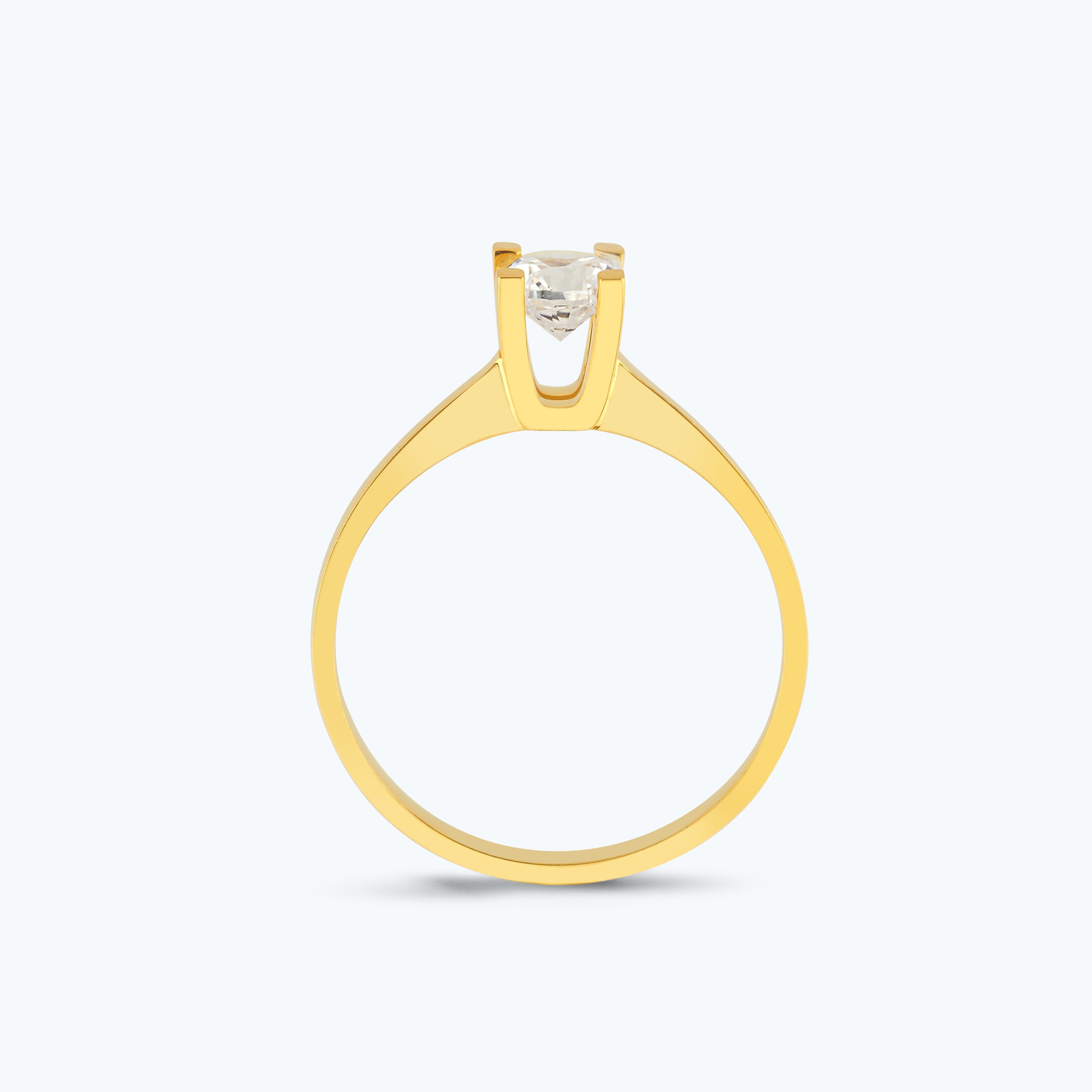 22 Ayar Altın Tektaş Yüzük