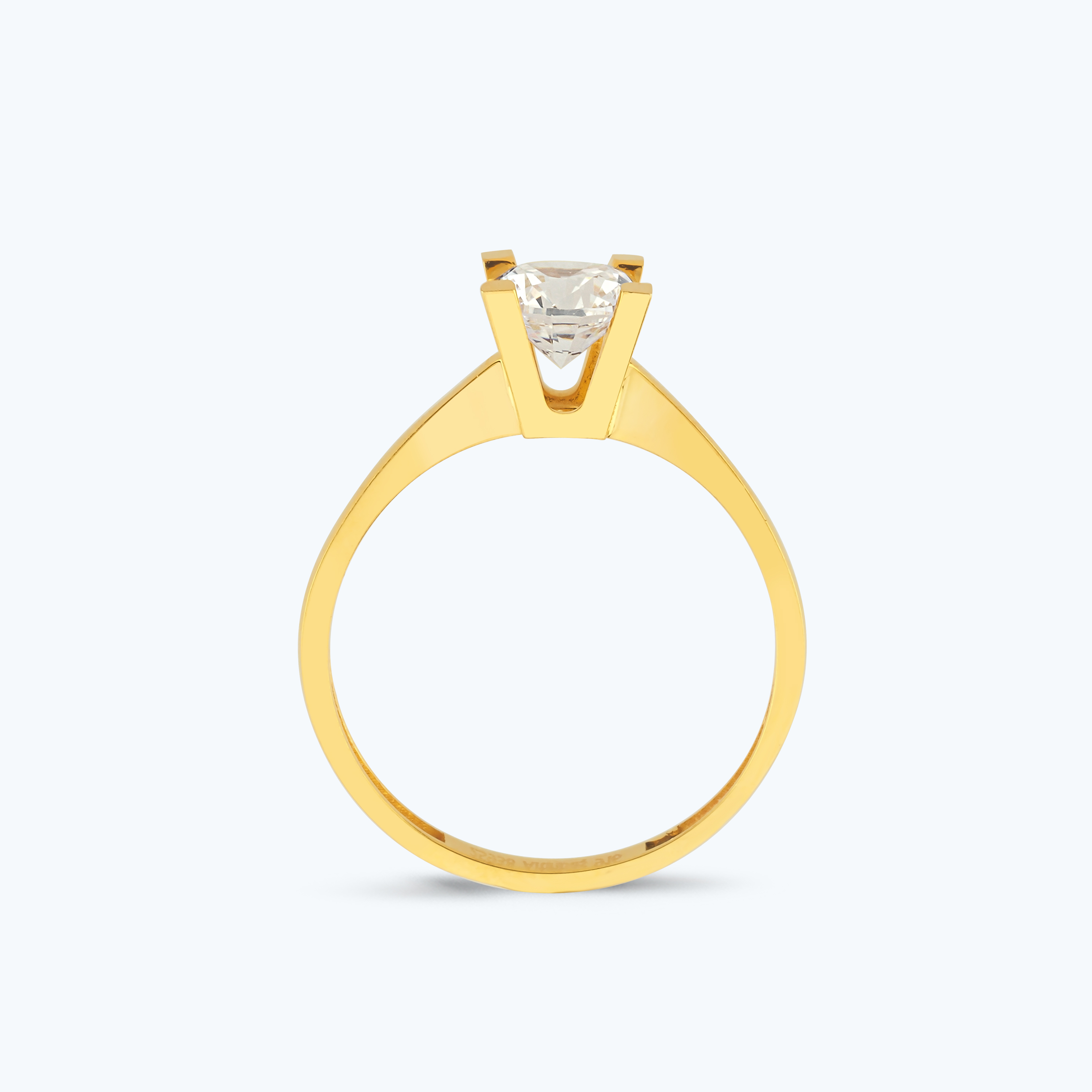 22 Ayar Altın Tektaş Yüzük