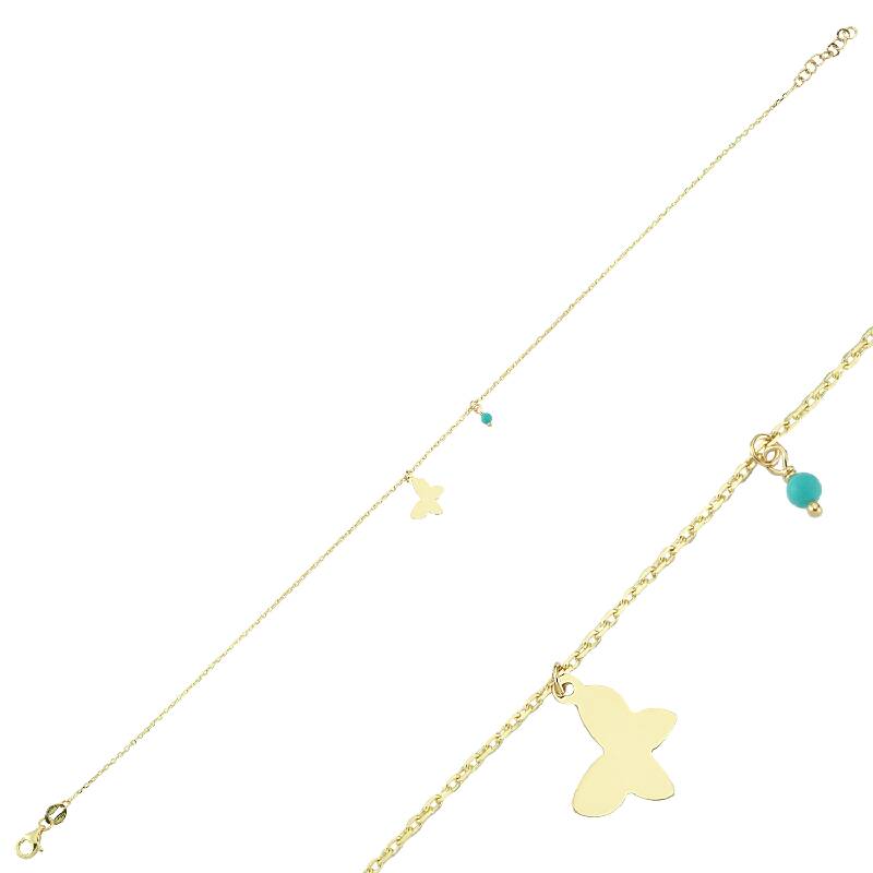 Butterfly Gold Anklet