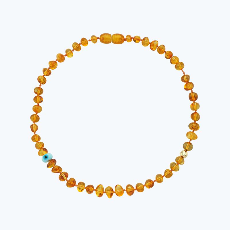 Gold Amber Teething Necklace