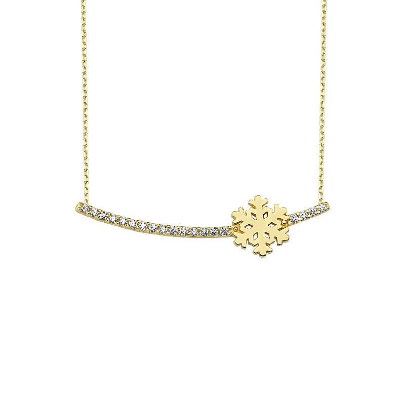 Snowflake Gold Necklace