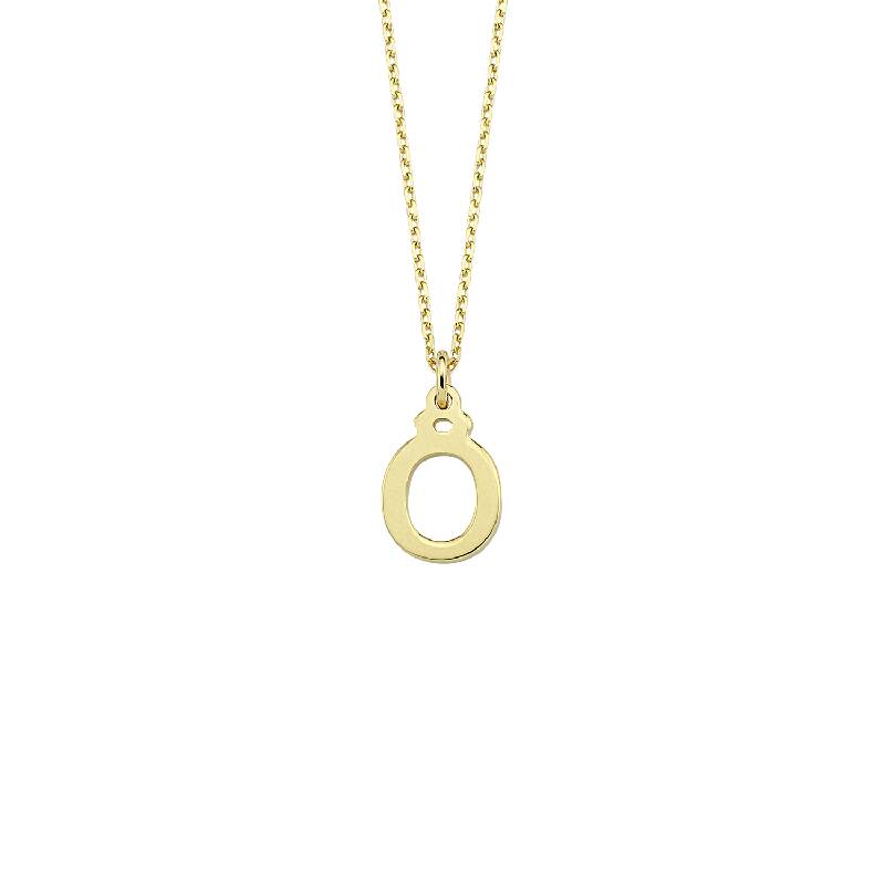 Letter O Gold Necklace