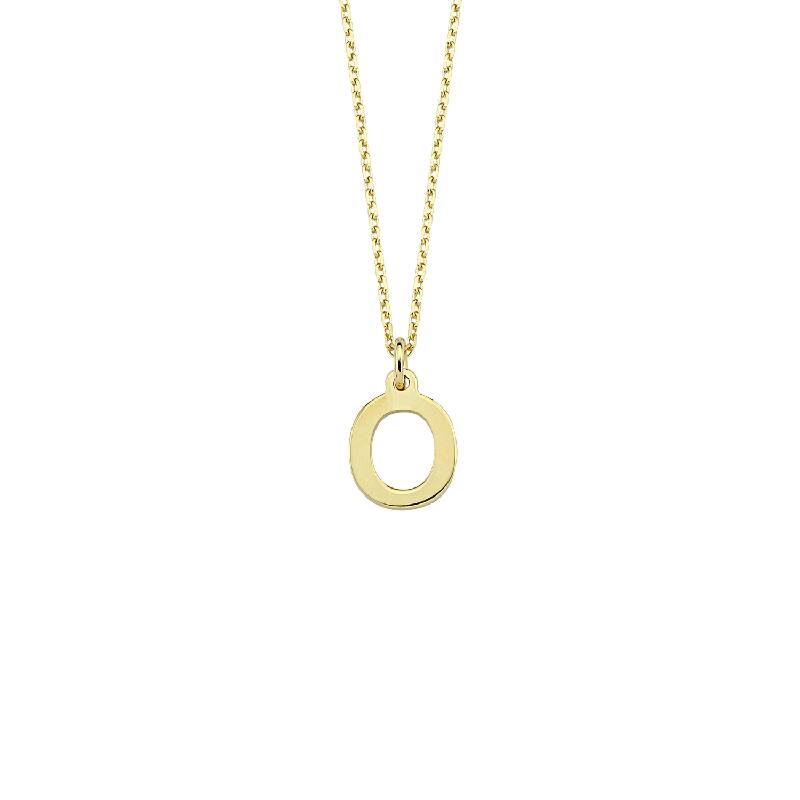 Letter O Gold Necklace