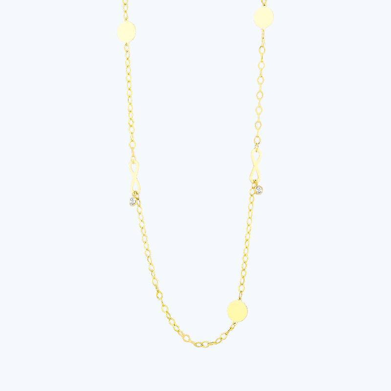 Infinity Chain Gold Necklace