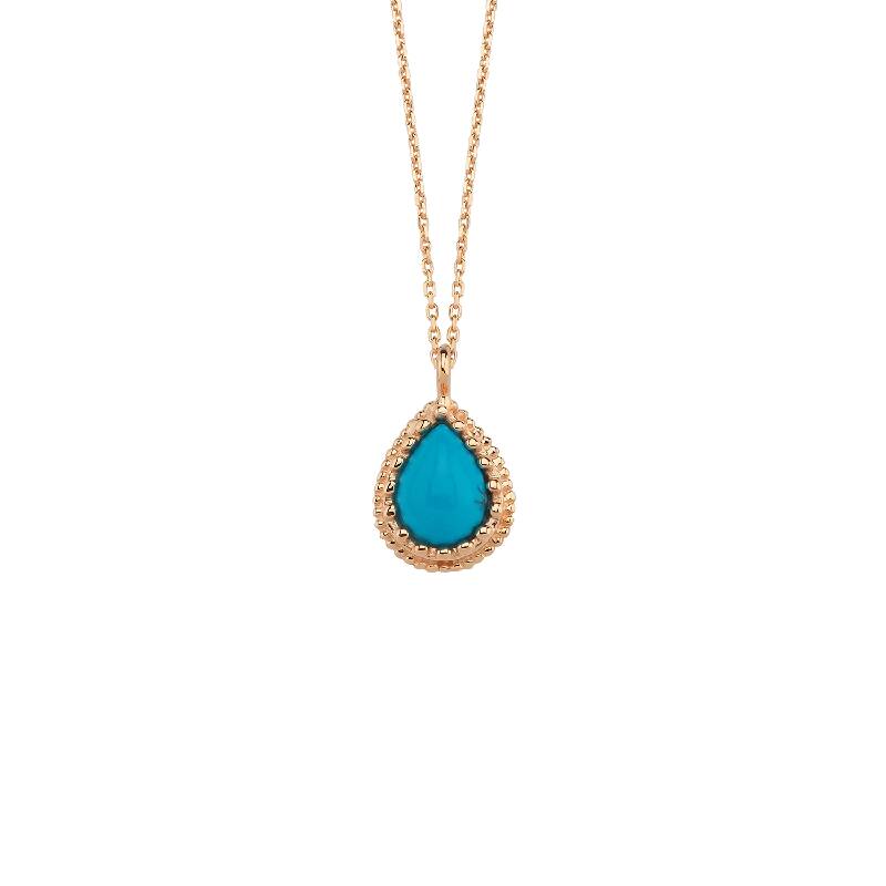Colored Stone Gold Necklace