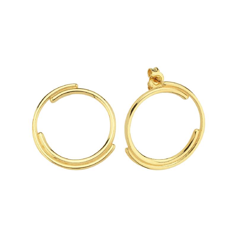 Circle Gold Earring