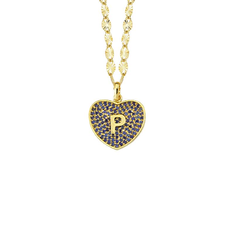 Gold Necklace Letter P Marin