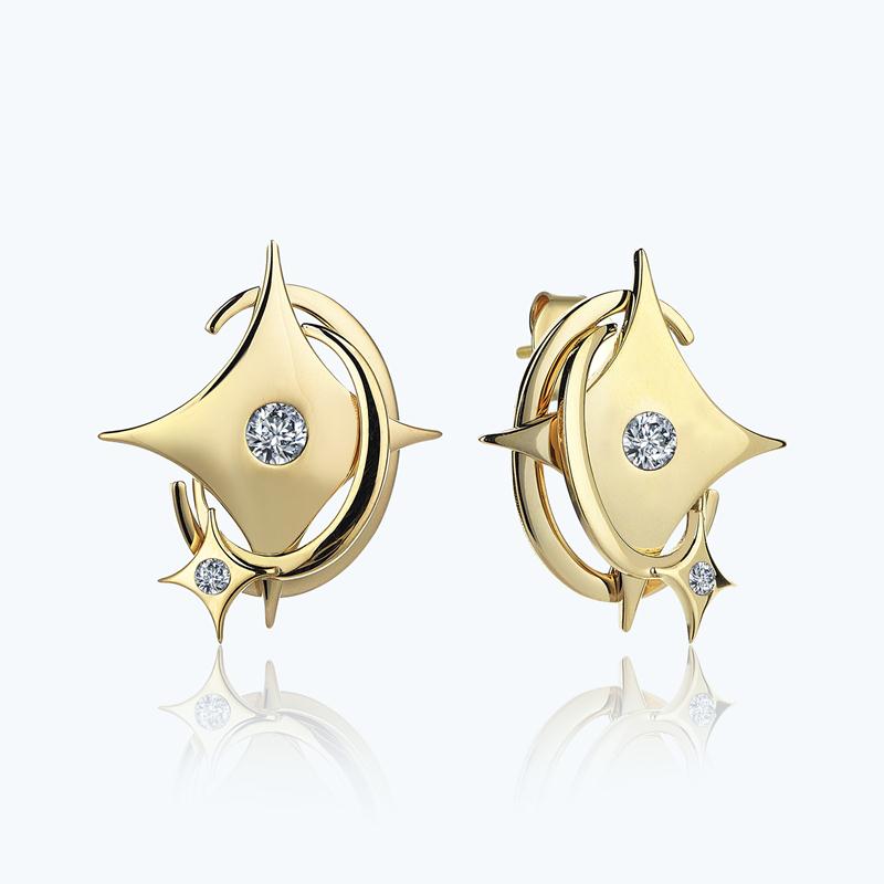 Star Gold Earring