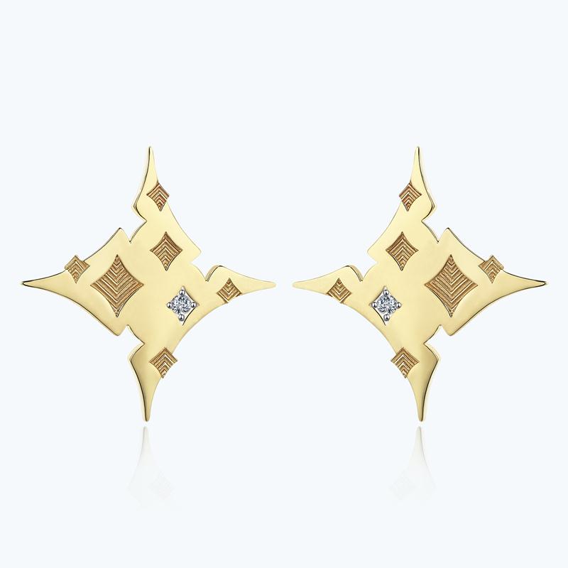 Star Gold Earring