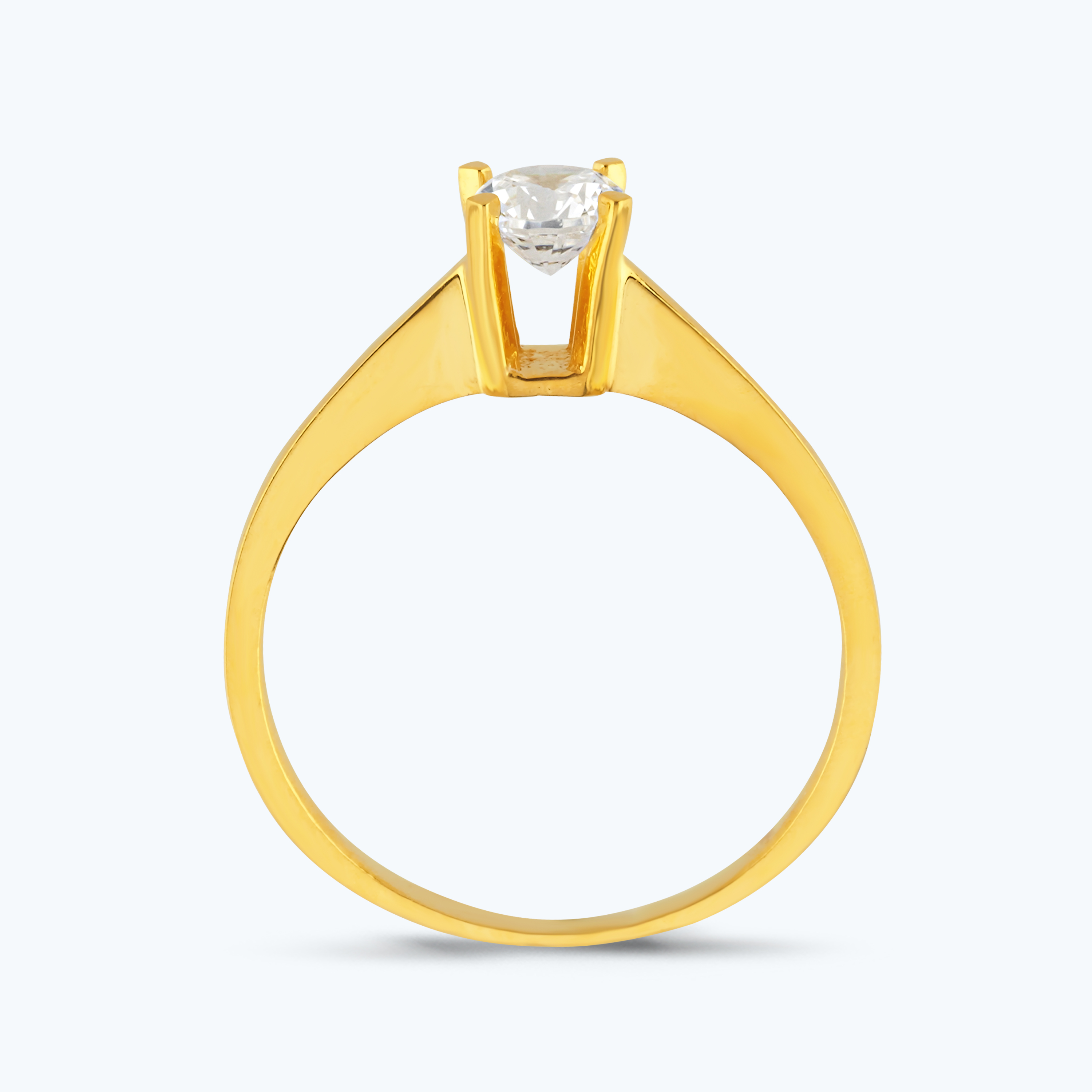 22 Ayar Altın Tektaş Yüzük