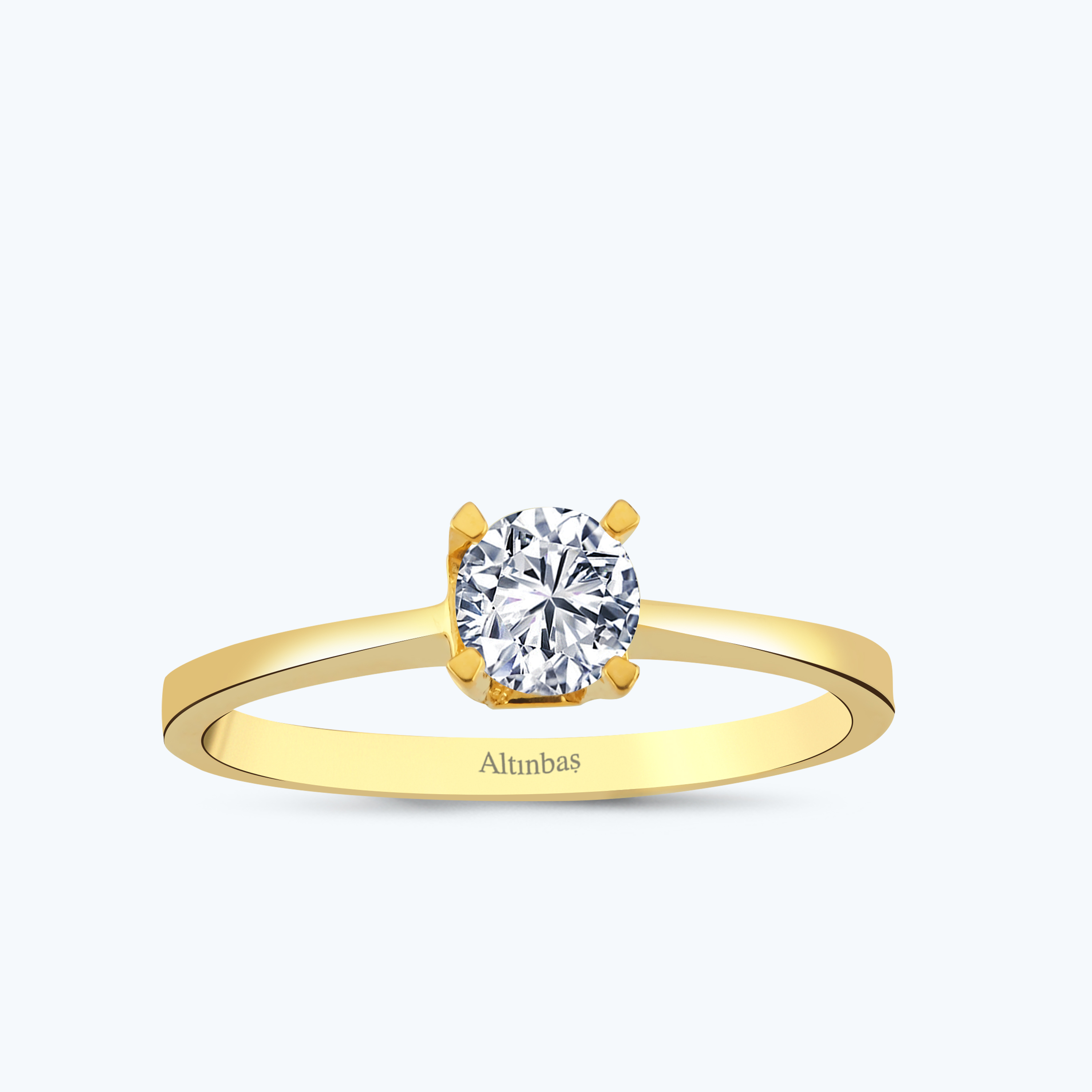 22 Ayar Altın Tektaş Yüzük