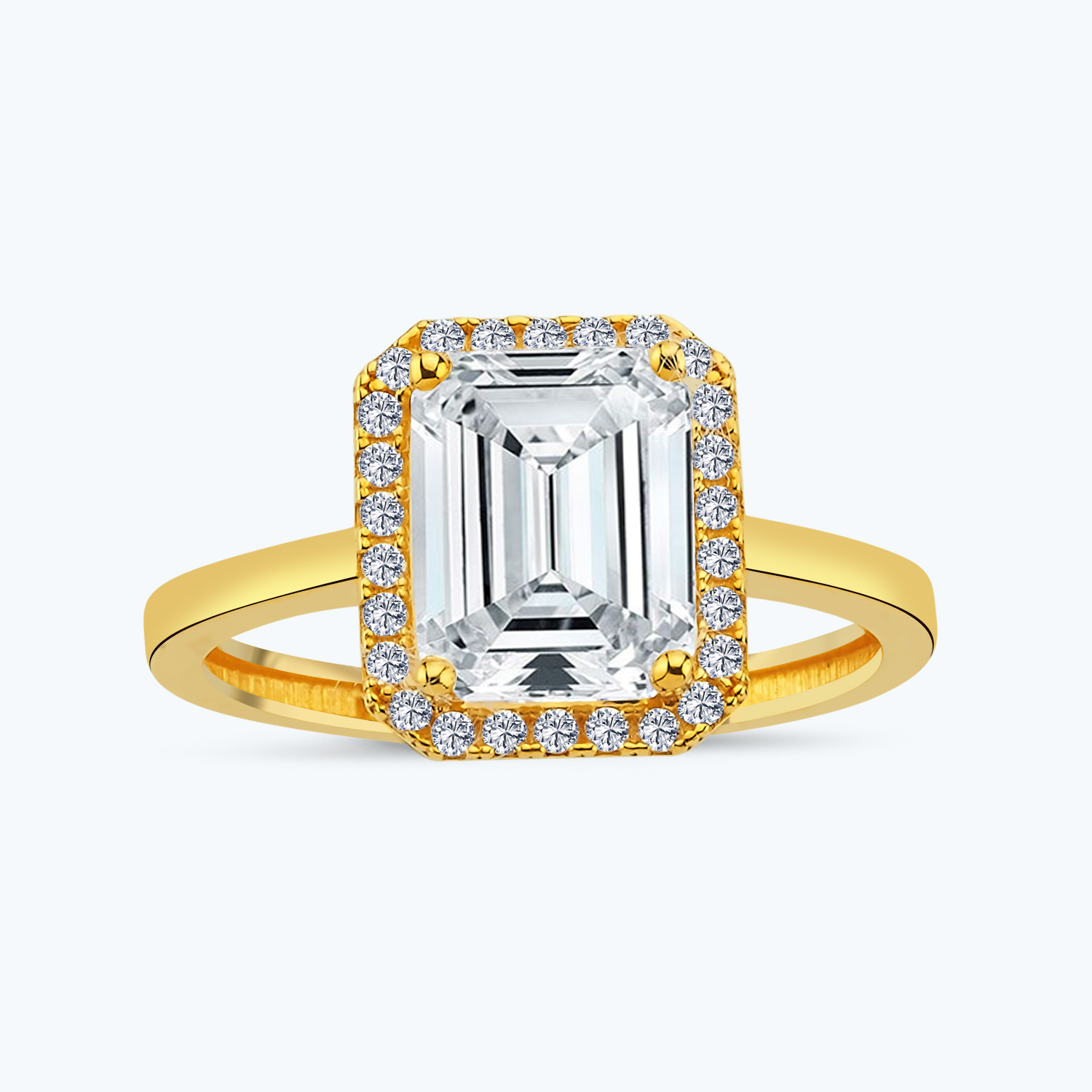 22 Ayar Altın Baget Yüzük