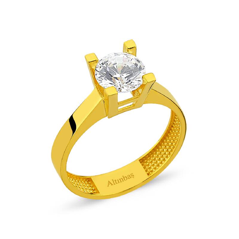 22 Carat Solitaire Gold Ring